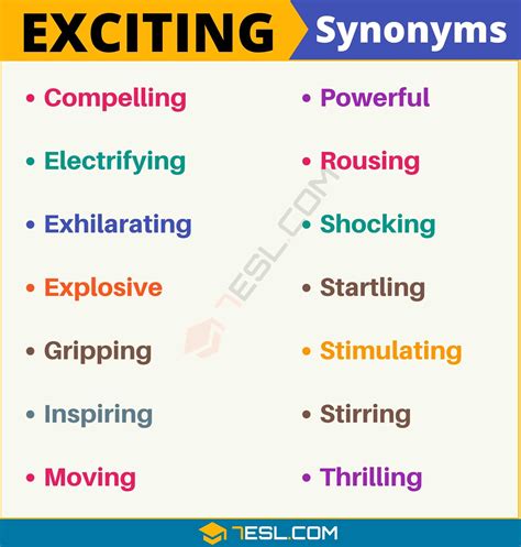 resorted synonym|synonyms for exciting.